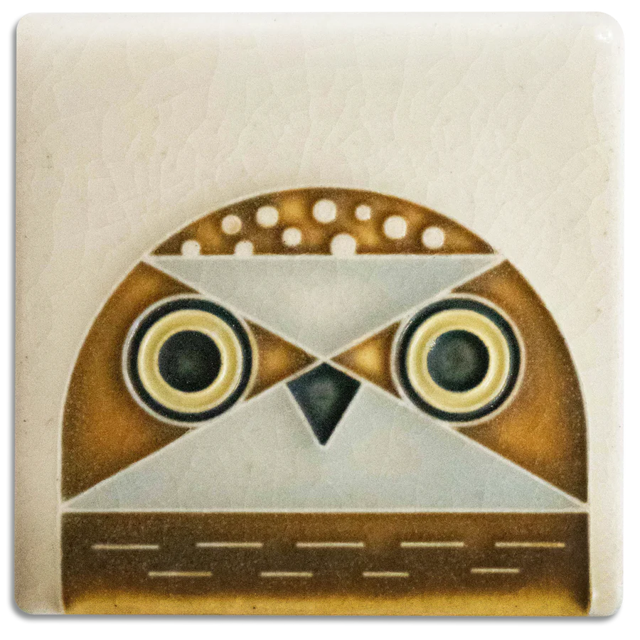 3x3 Charley Harper Owlet Tile