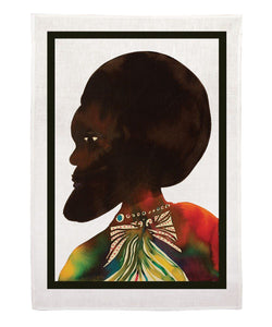 Afromuses Couple (Man) x Chris Ofili Tea Towel