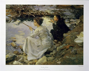 Two Girls Fishing