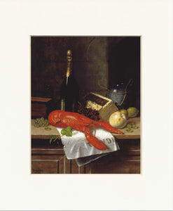 Lobster and Le Figaro 11" x 14"  Matted Print