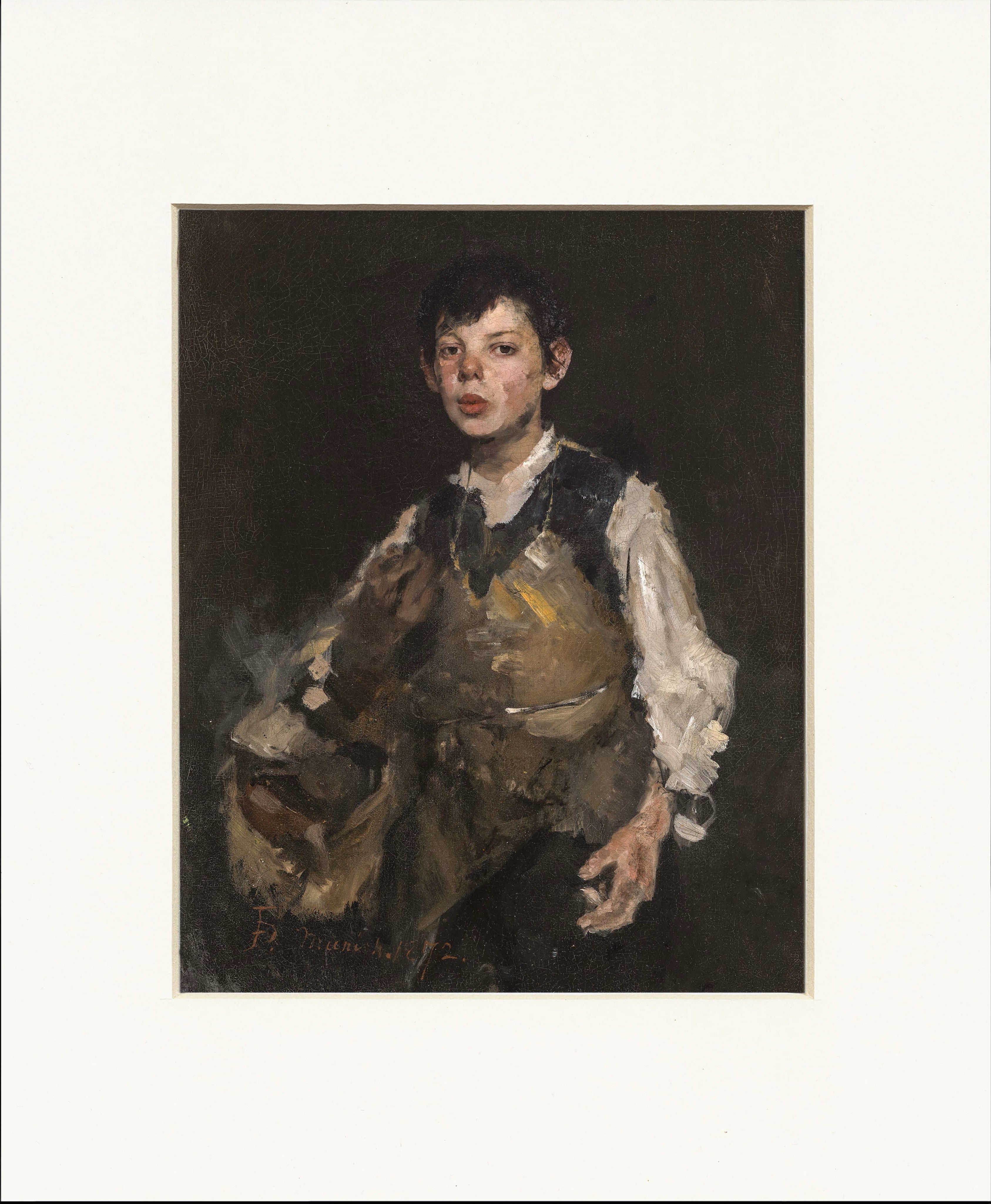 The Whistling Boy 11" x 14"  Matted Print