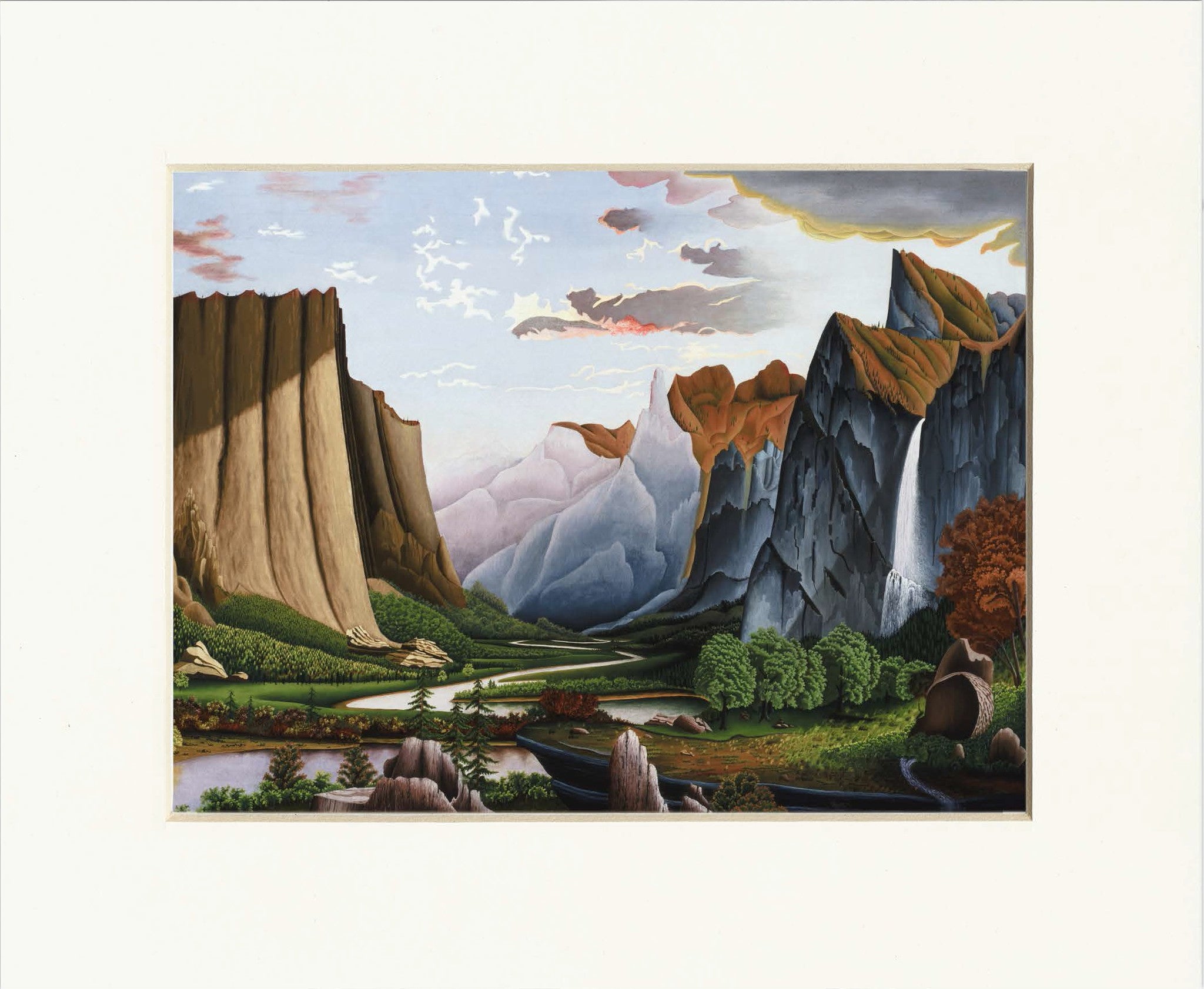 Yosemite Valley 11" x 14"  Matted Print